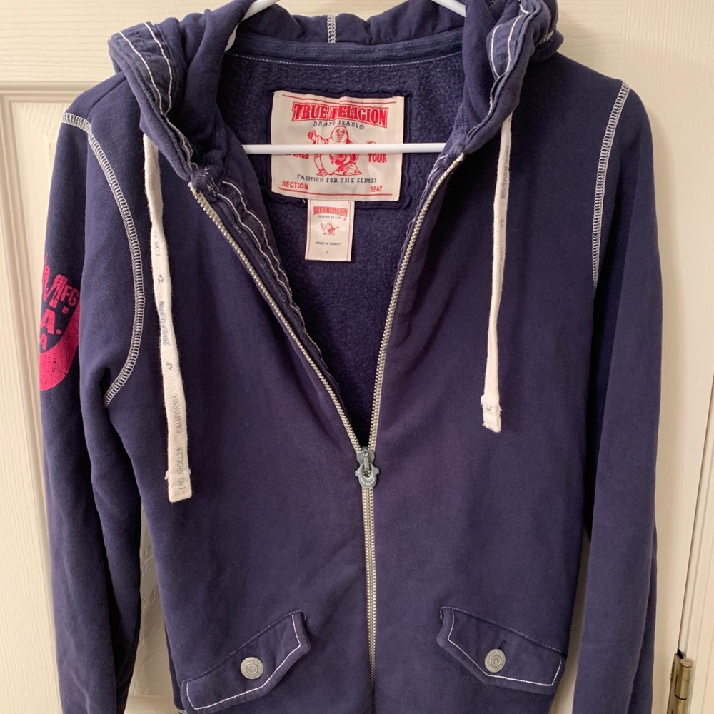 True Religion hoodie Large